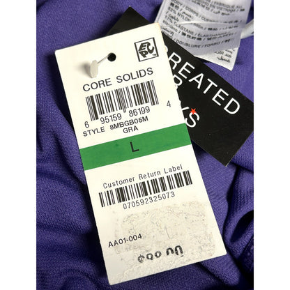 Bar III NWT Purple Ruffled Cross-Back One-Piece Swimsuit Size Large