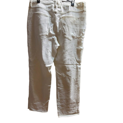 Good American white destroyed jeans size 16 NEW distressed