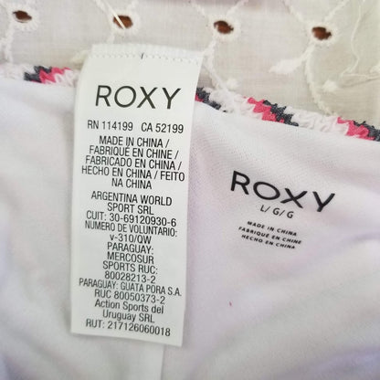 Roxy Juniors' Bikini Bottoms Swimsuit Chasing Love Size Large