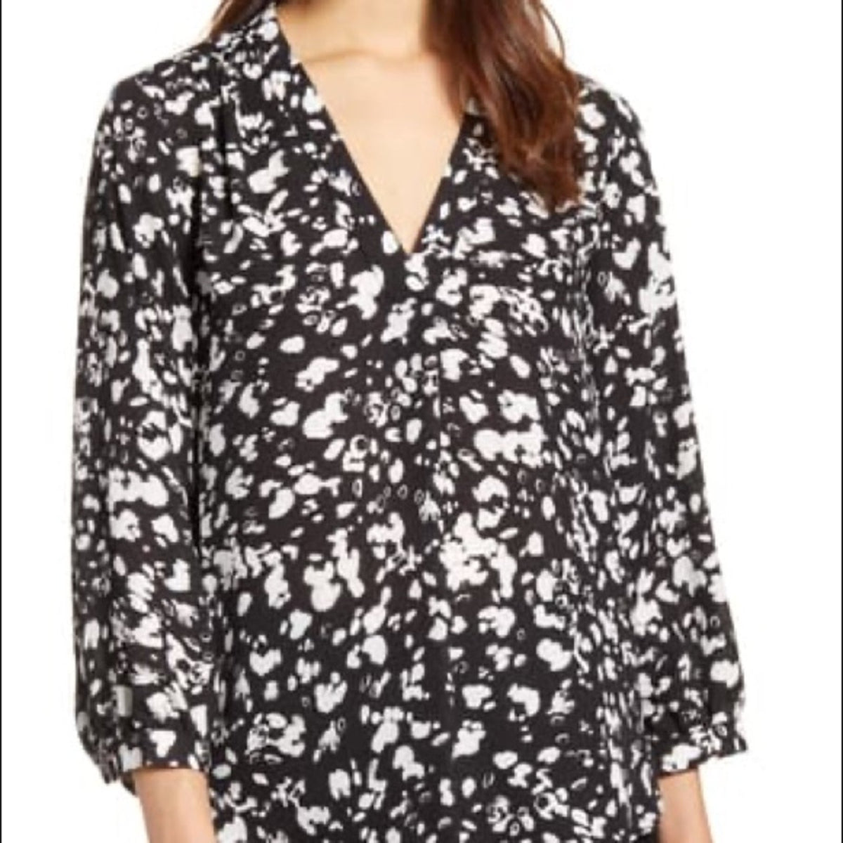 Vince Camuto NEW Floral Rumple Blouse Size Medium