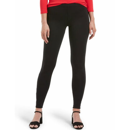 Hue Blackout Opaque Look Tights High Waisted Ponte Leggings Navy Size X-Small