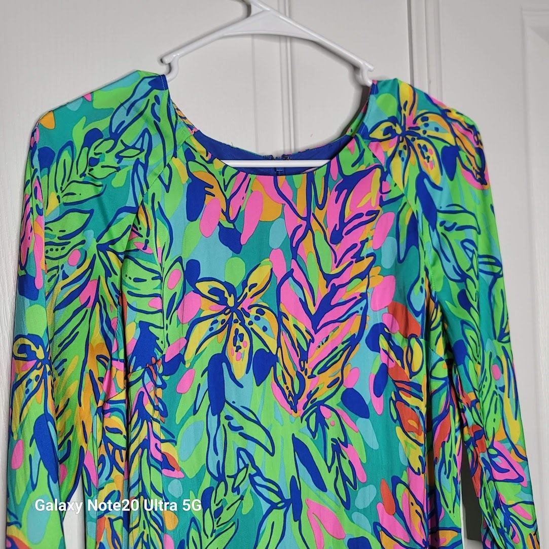 Lilly Pulitzer Carol Shift Dress in Multi Hot Spot Size 2 Colorful Bold Printed