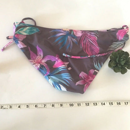 Raisins Hipster Mauve Side Tie Bikini Bottom Size Large