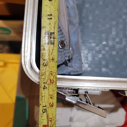 Forecast Vintage suitcase hard side lined divider 1960s 18" x 14" travel