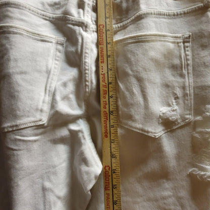 Good American white destroyed jeans size 16 NEW distressed