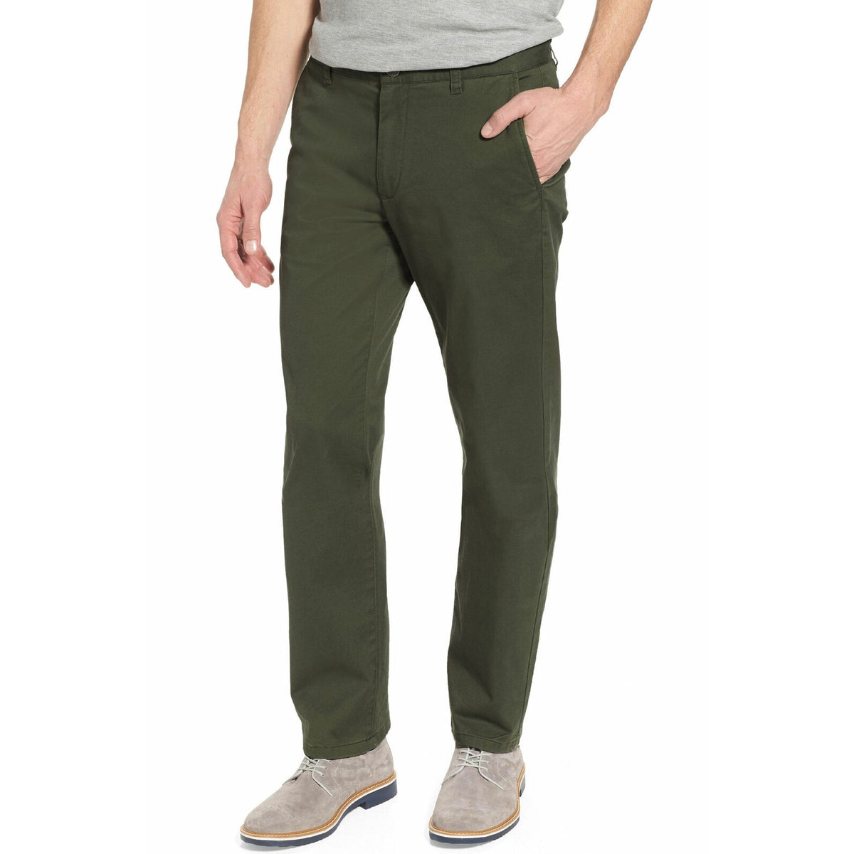 Bonobos NWT Slim Fit Stretch Street Washed Chinos Pants 29" x 30" Pine green