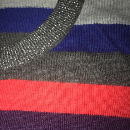 Court & Rowe NEW Metallic Stripe Sweater XLarge