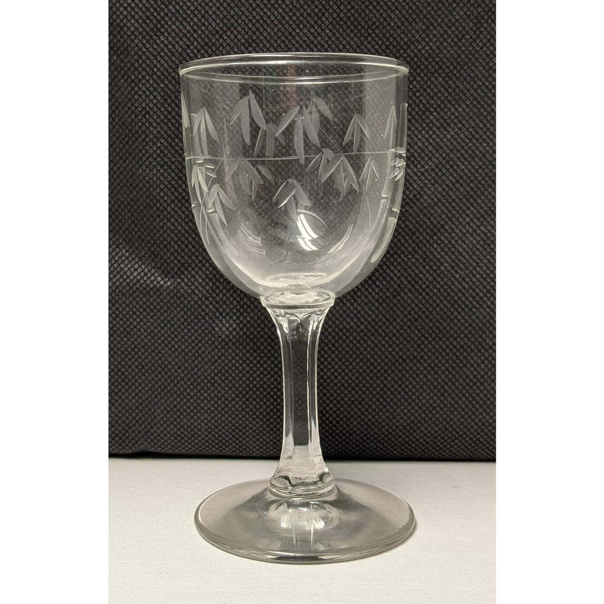 Noritake Bamboo Small Wine Glass 4.25 Inch Replacement Piece Smooth Stem LOT 2