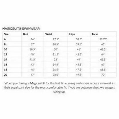 Magicsuit Petal Pusher V Neck Tankini Top Soft Bra Swimwear Swimsuit size 8