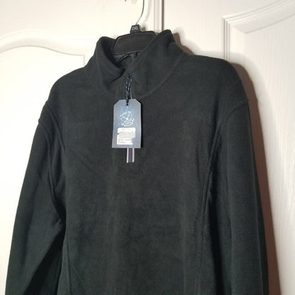 1946 Vintage Fleece Knit Pullover Sweater Partial Zip Long Sleeves Navy XXL NEW