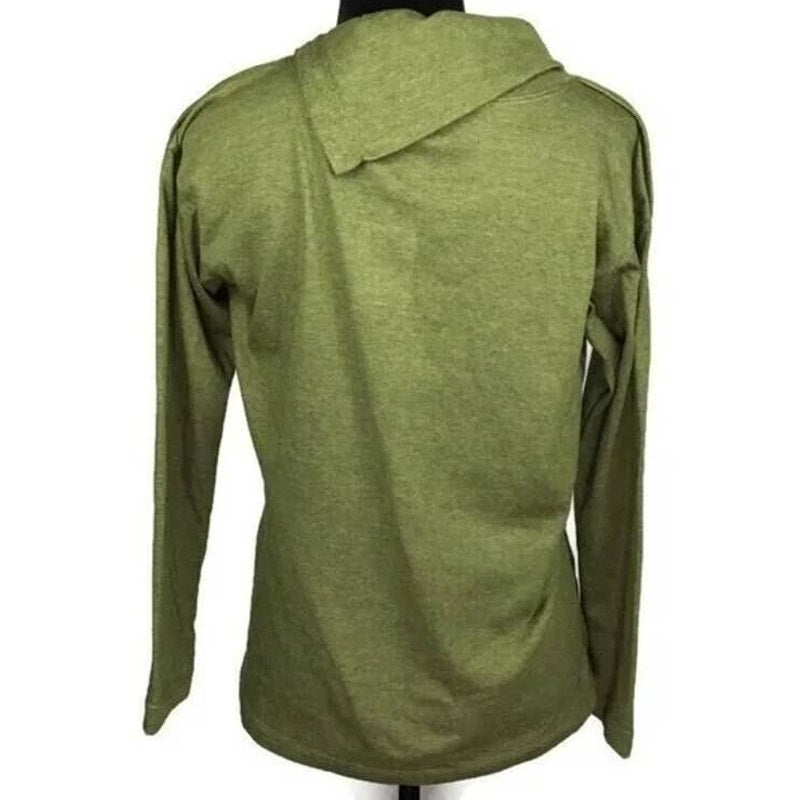 Max Studio Split Neck Long Sleeve Pullover Size Small in Sage Green NWT
