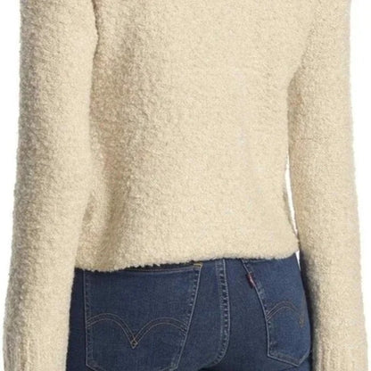 Abound Pullover Boucle Crew Neck Sweater Sz XL/Extra Large Beige Oatmeal NWT