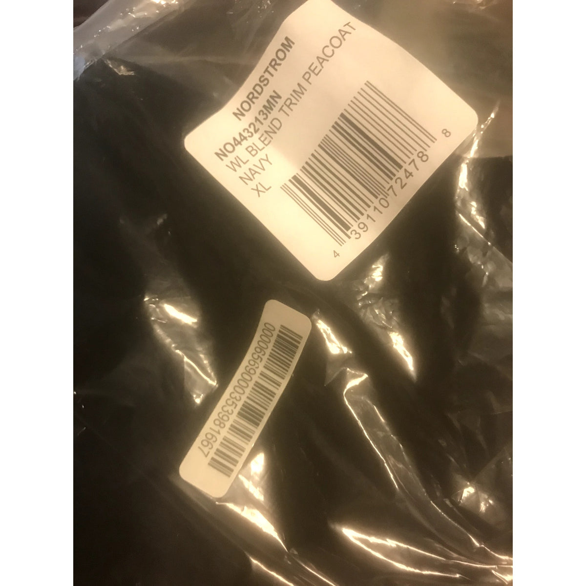 Nordstrom Double Breasted Peacoat Navy Size XL bLAZER jacket coat NEW $199