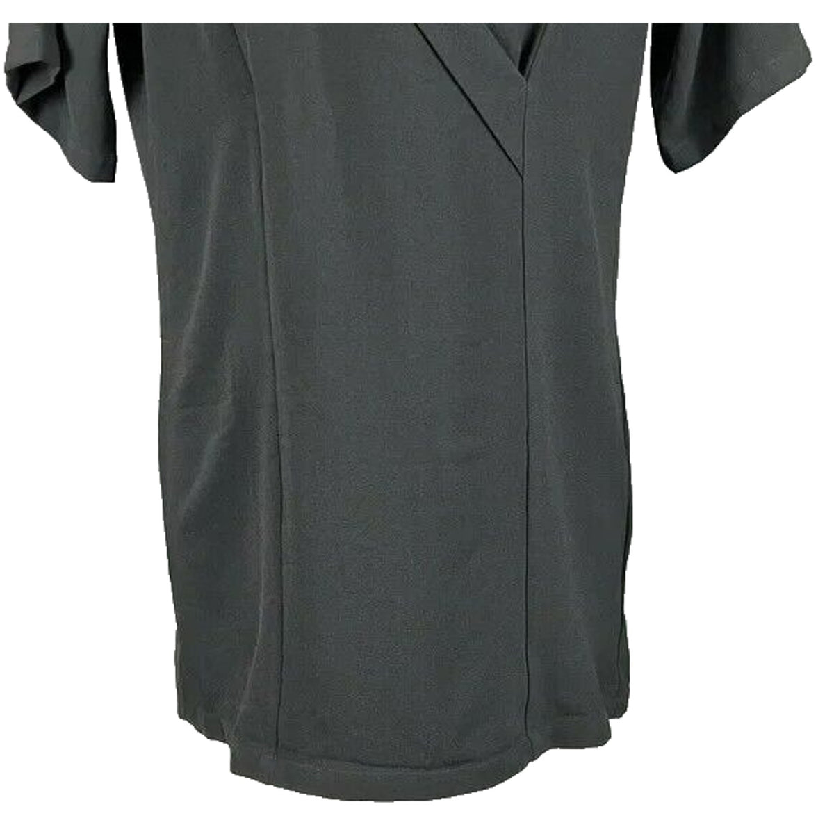 Bobeau Short Sleeve V-Neck Faux Wrap Mini Dress Sz XS / Extra Small Black NWT