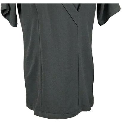 Bobeau Short Sleeve V-Neck Faux Wrap Mini Dress Sz XS / Extra Small Black NWT