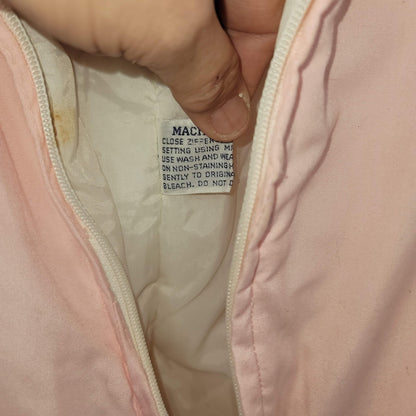 Tidykins Gold Collection VINTAGE one piece winter hoodie Full Zip Pink XL 24 mos