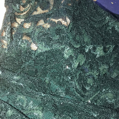 Ralph Lauren Asymmetrical Midi Deep Fern Dress 14 Green NEW