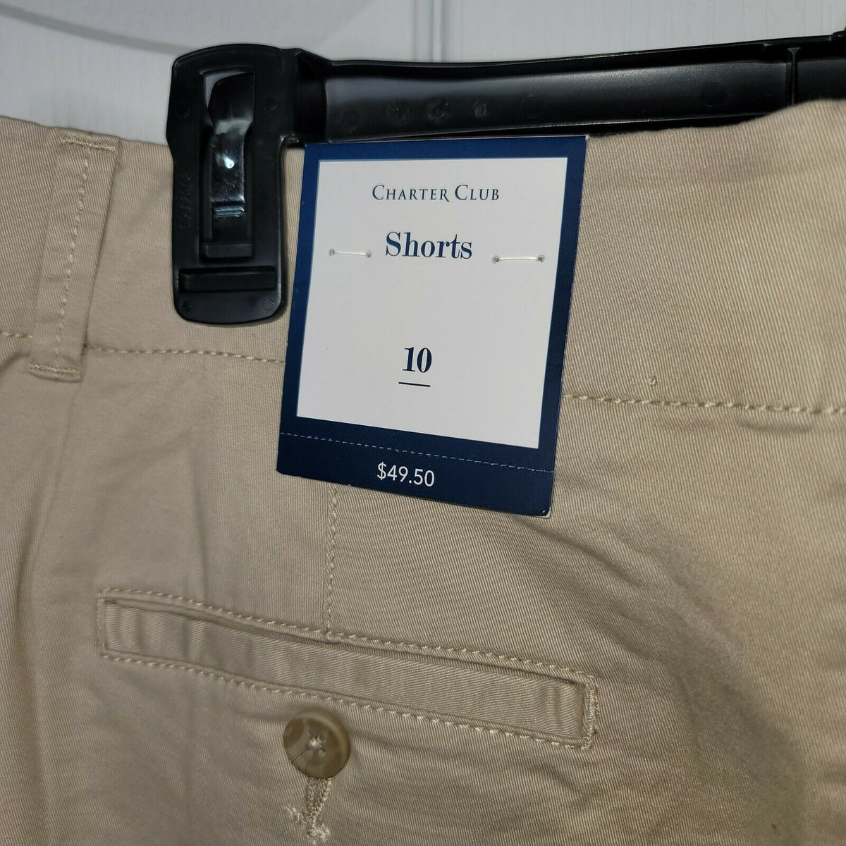 Charter Club Core Casual Shorts Belt Loops Pockets Sedona Dust Cotton Size 10