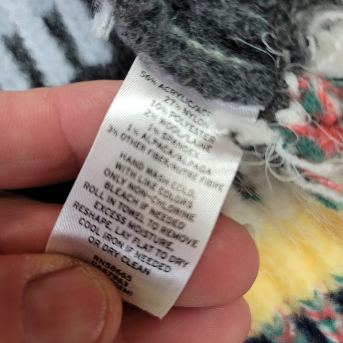 Caslon Open Front Shawl-Collar Cardigan Sweater Gray Staggered Stripe Small