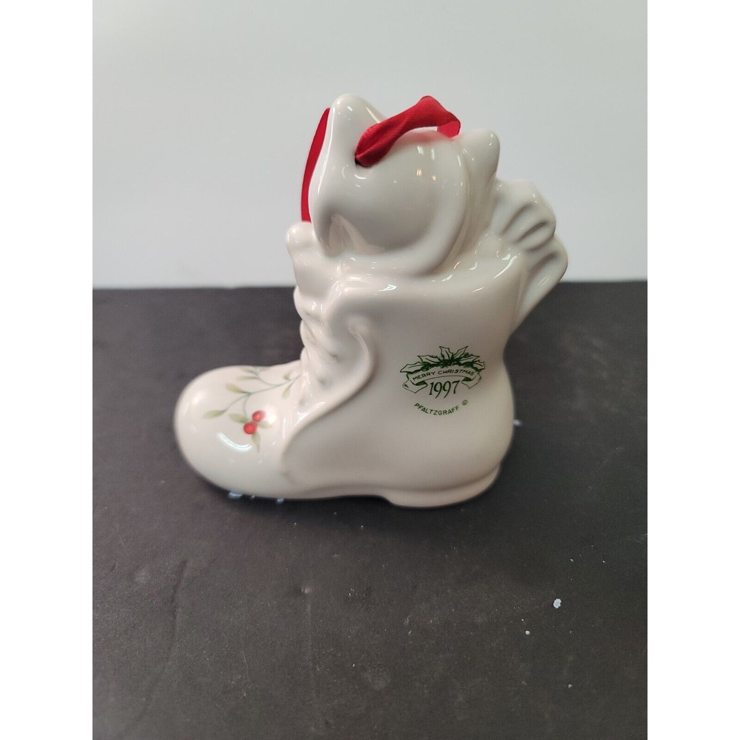 Pfaltzgraff Winterberry Christmas, 1997 Cat/Stocking Bell Ornament