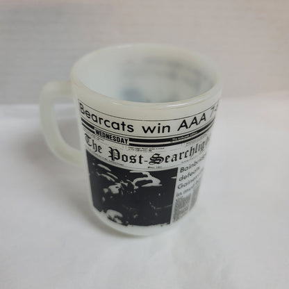 Anchor Hocking Vintage Post searchlight newspaper coffee mug tea cup