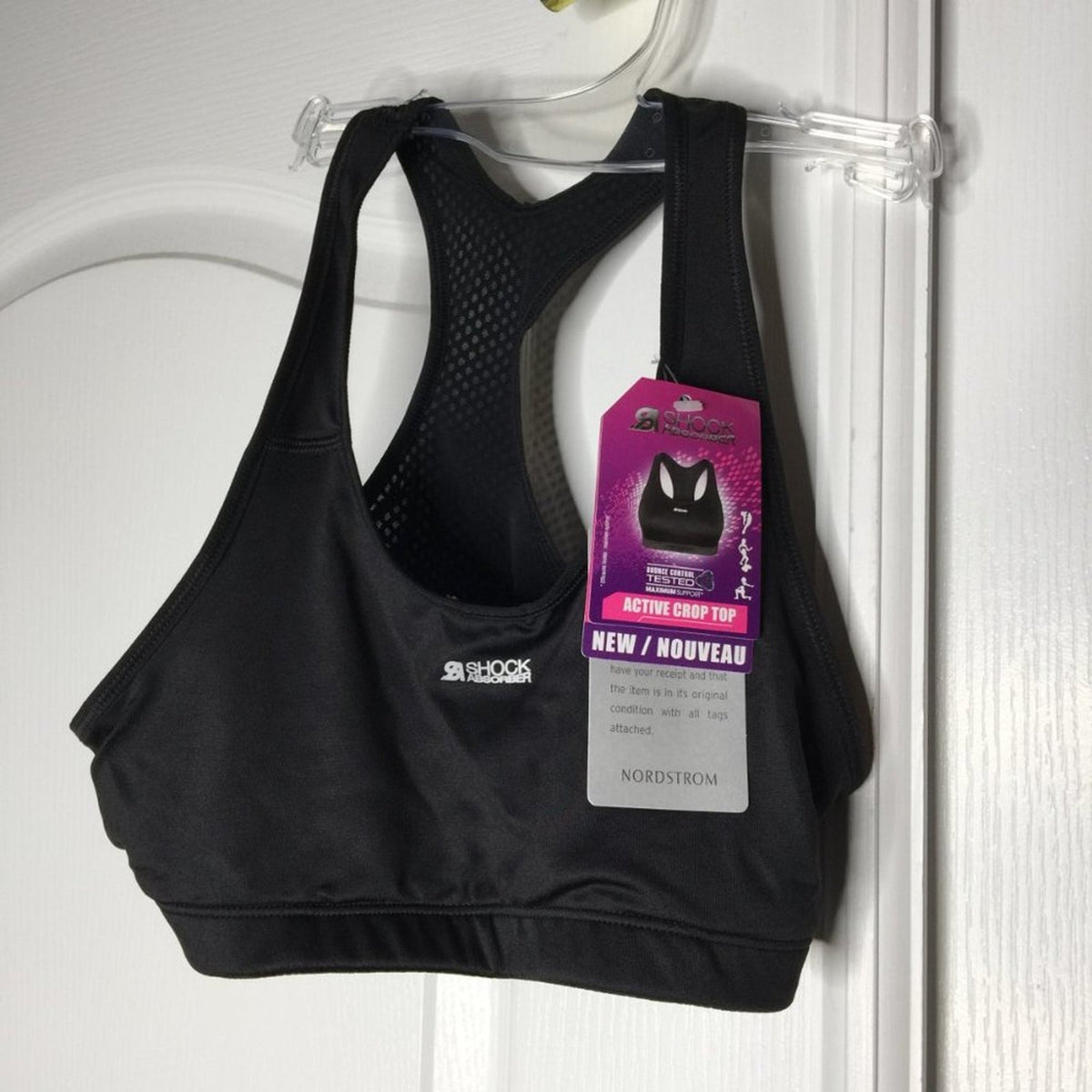 Shock Absorber Active Athletic Crop Top Bra Non-Padded Affordable Sports Small