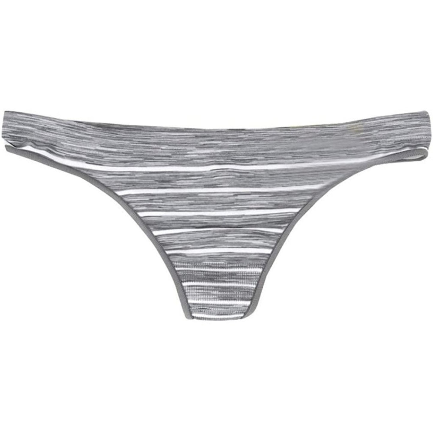 Jenni by Jennifer Moore Seamless Sissy Thong Grey Stripe Size Medium