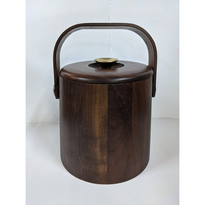 Midcentury modern Vermillion walnut ice box MCM with insert