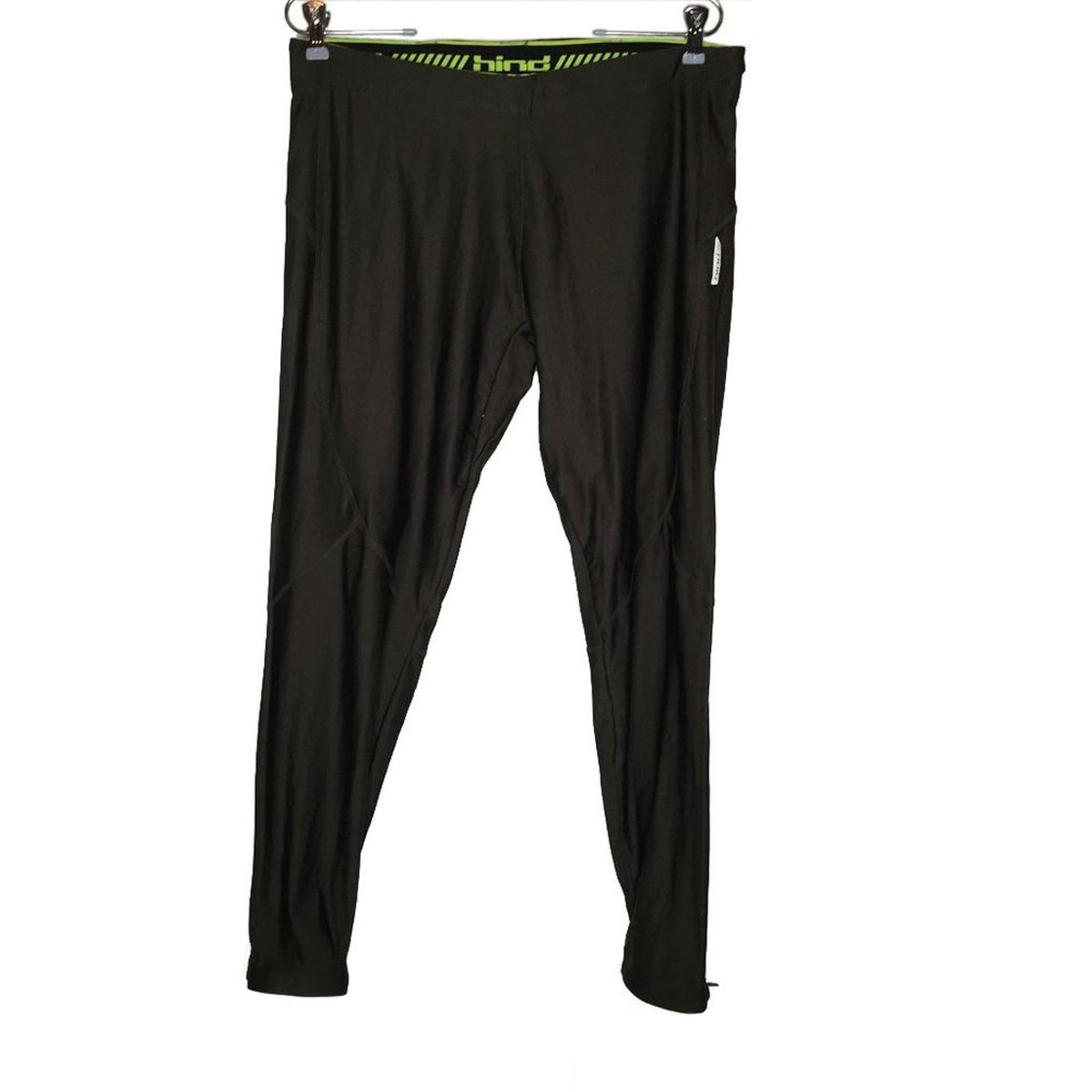 Hind Zipper Cuff track athletic Back Zip Pocket NEON Green workout Large Active