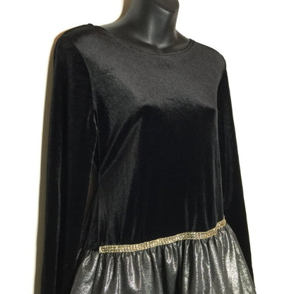 Bloome Velvet Fit Flare Flounce Dress Up formal Size 18.5