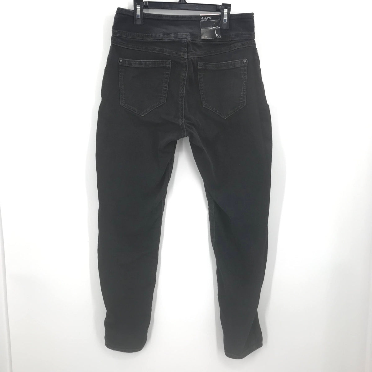 INC International Concepts Skinny Leg Stretch Jeggings Jeans Black 8