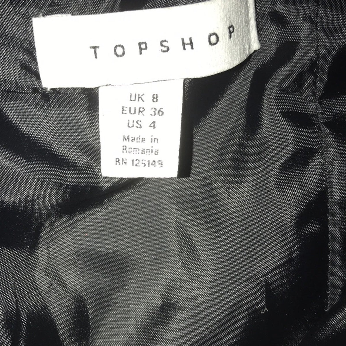 Topshop Utility Black Halter Pocket Jumpsuit Size 4