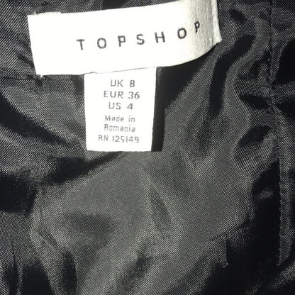 Topshop Utility Black Halter Pocket Jumpsuit Size 4