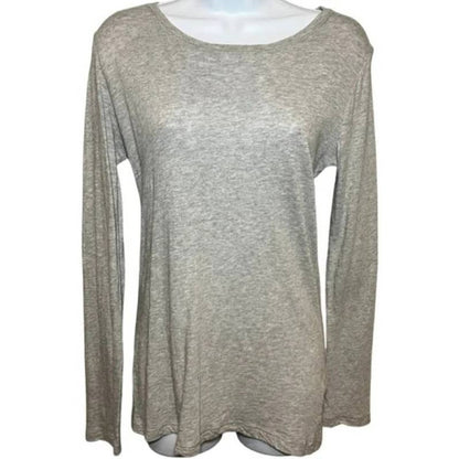 Caslon Lightweight Scoop Neck Cotton Tee Top XL/Extra Large Grey Heather NWT