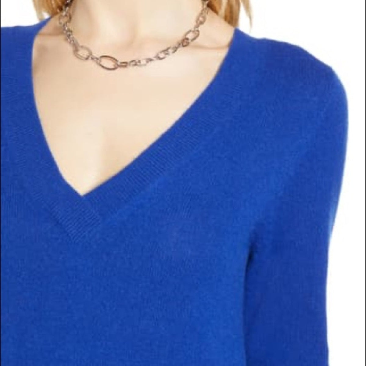 Halogen NEW V Neck Cashmere Sweater Extra Small