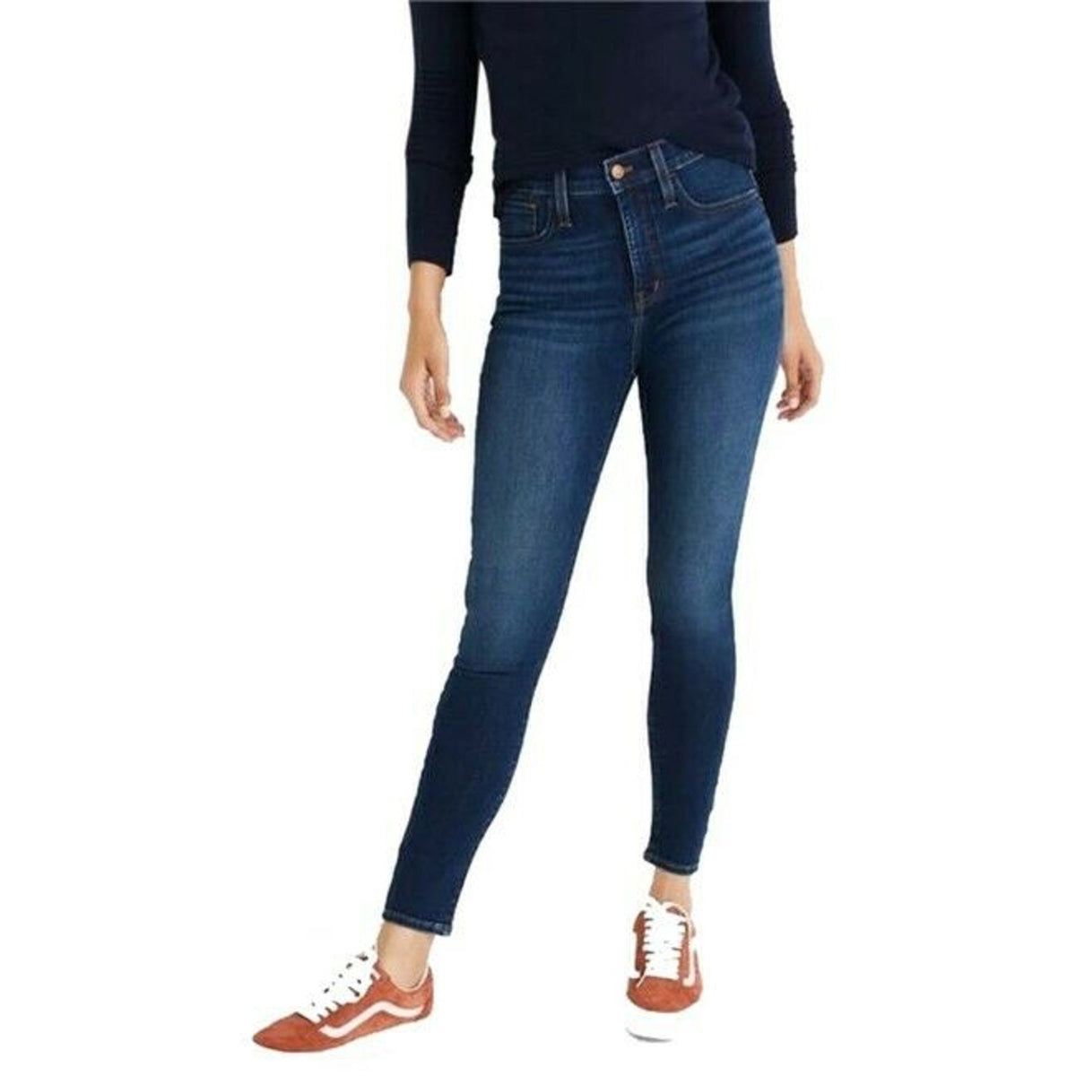 Madewell Roadtripper Jeggings High Rise Stretch Ankle Zip Skinny Jeans Blue 24