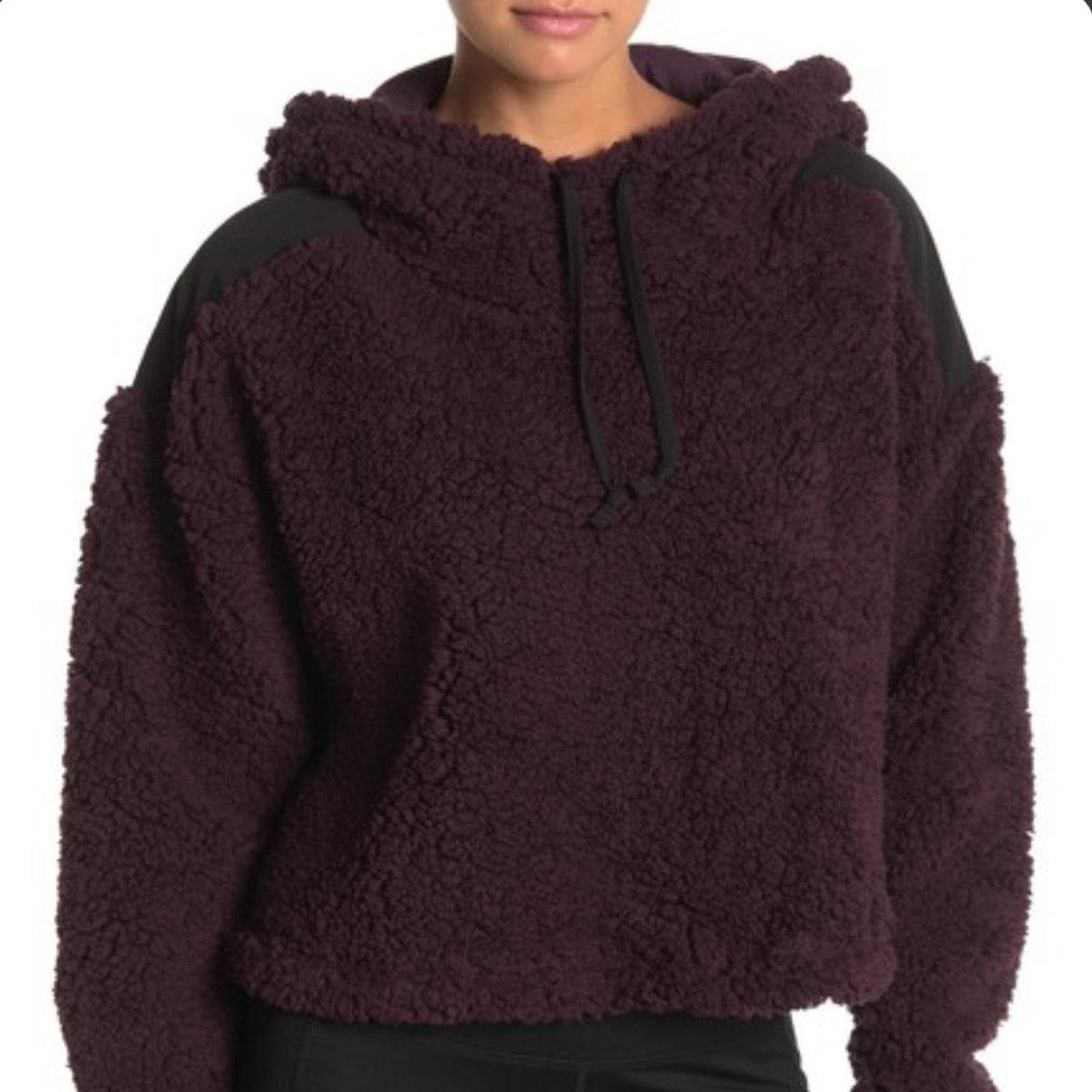 Z by Zella Sheila Fleece Hooded Purple Plum Size Medium winter