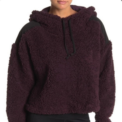 Z by Zella Sheila Fleece Hooded Purple Plum Size Medium winter