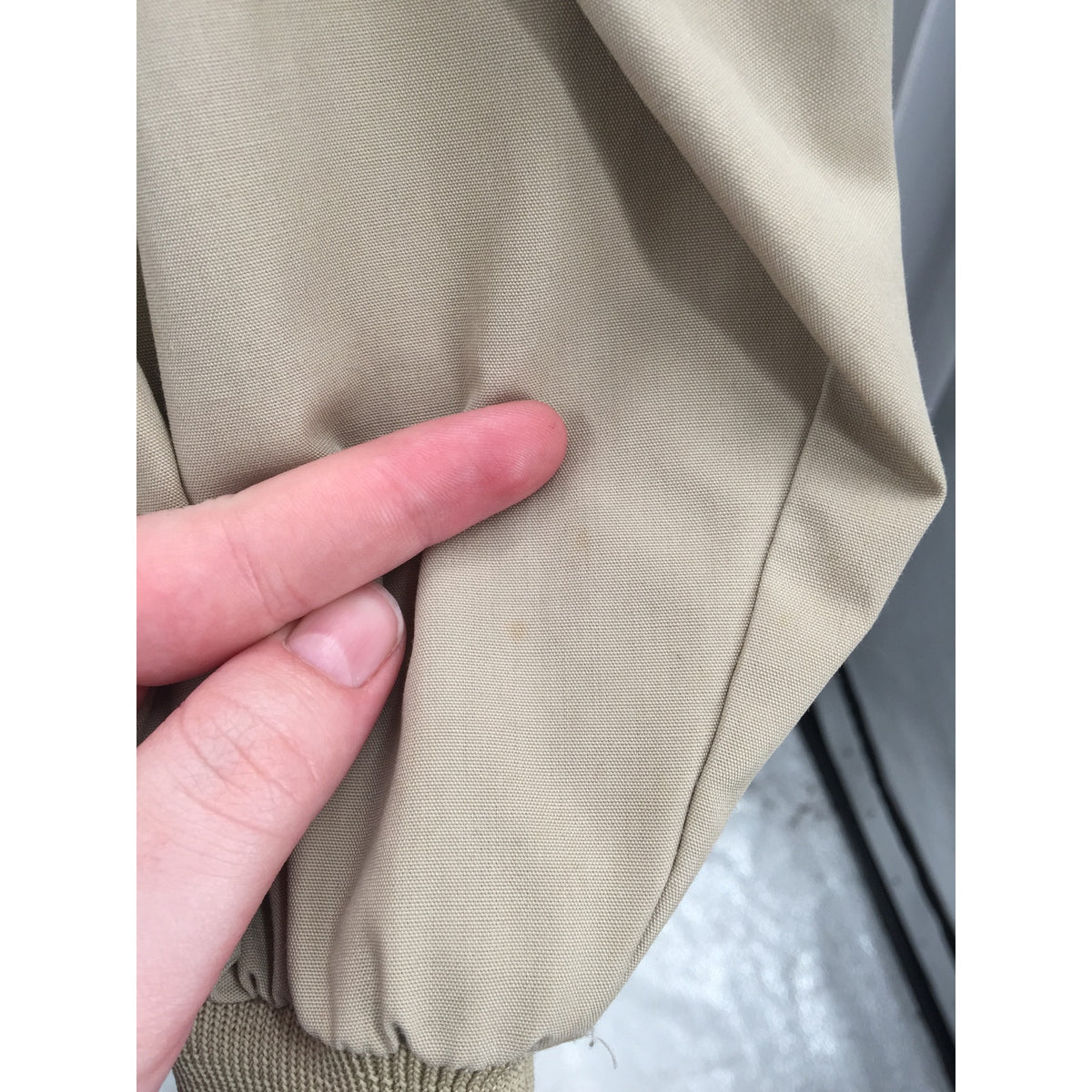 Barry Dolan 1970s Grandpa Old man Vintage Tan Full Zipper Golf Jacket Pockets