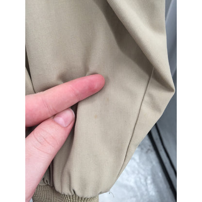 Barry Dolan 1970s Grandpa Old man Vintage Tan Full Zipper Golf Jacket Pockets