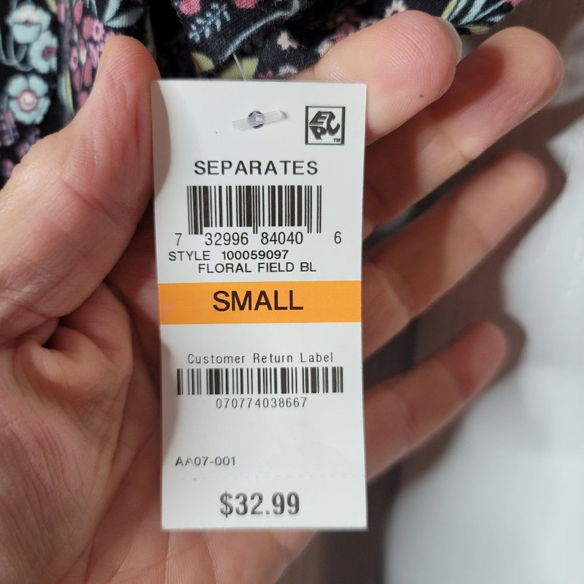 NWT Charter Club Cotton Printed Pajama Top Size Small