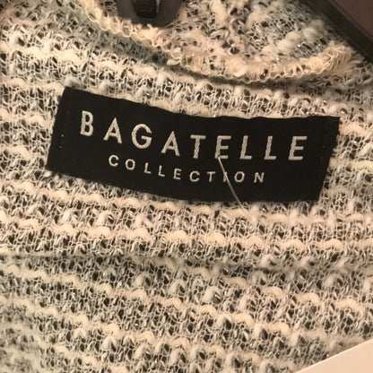 Bagatelle Draped Front Woven Knit Cardigan Medium NEW