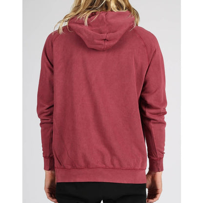 Lira Essentials VINTAGE WASH PULLOVER HOODIE sweatshirt Garnet BURGUNDY Large