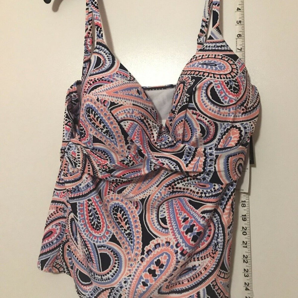 NWT Island Escape Gemini Tankini Underwire Swim Size 16