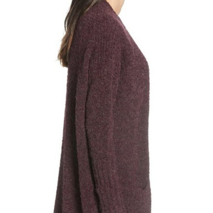 Treasure & Bond Open Front Cardigan Sweater Long Sleeve Front Pockets NEW Large