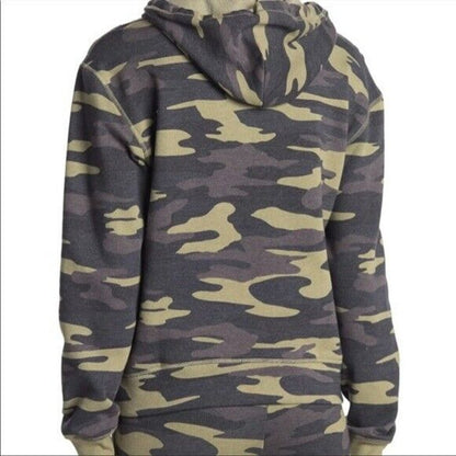 SOCIALITE Fleece Hoodie Sweatshirt Pullover Sz Large Camouflage NWT Long Sleeve
