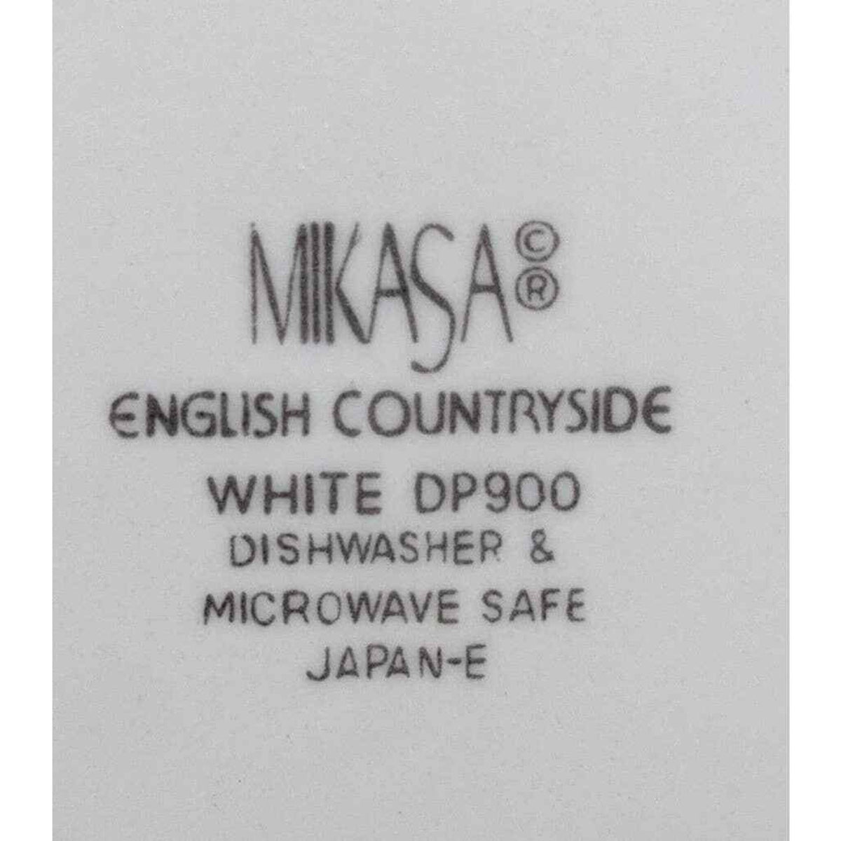 Mikasa Flat Cup English Countryside White Replacement Mug LOT OF 4