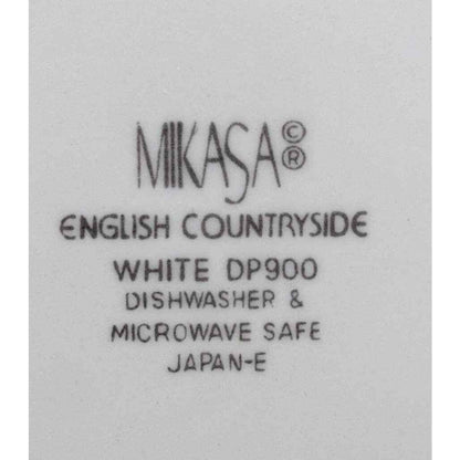 Mikasa Flat Cup English Countryside White Replacement Mug LOT OF 4