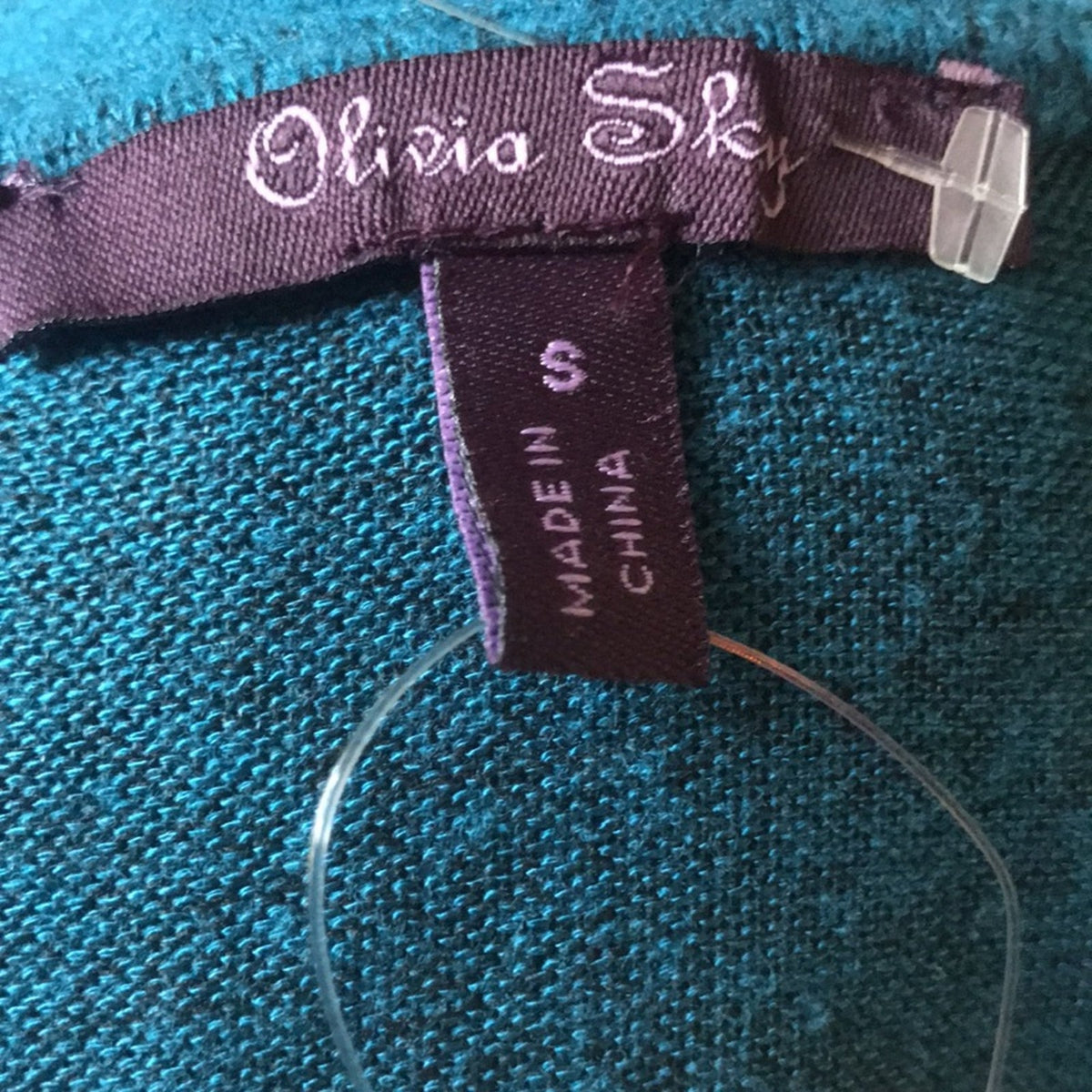 Olivia Sky NWT Blue Button Down Tie Front Cardigan Sweater Size Small
