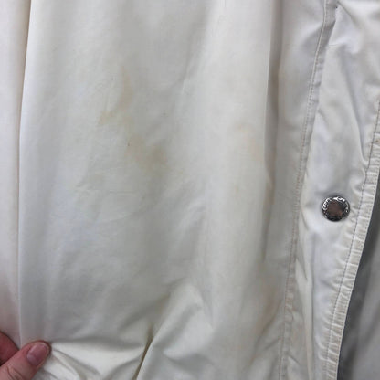 Cabin Creek Vintage 1990s Large Cinching Winter Coat White Blue Details Thick